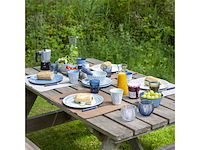 Bo-camp servies mix & match 16 stuks zwart/wit - afbeelding 4 van  6