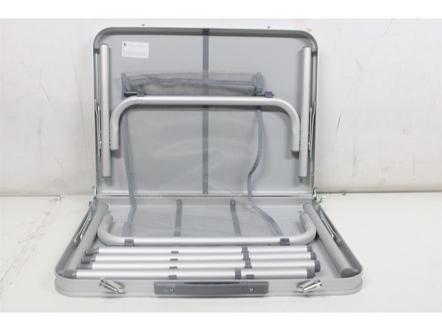 Bo-camp tafel premium koffermodel 90x60 cm grijs - afbeelding 3 van  4