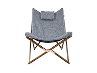 Bo-camp urban outdoor relaxstoel bloomsbury m oxford grijs - afbeelding 2 van  5