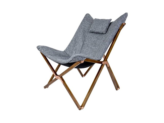 Bo-camp urban outdoor relaxstoel bloomsbury m oxford polyester grijs - afbeelding 2 van  7