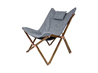 Bo-camp urban outdoor relaxstoel bloomsbury m oxford polyester grijs - afbeelding 2 van  7