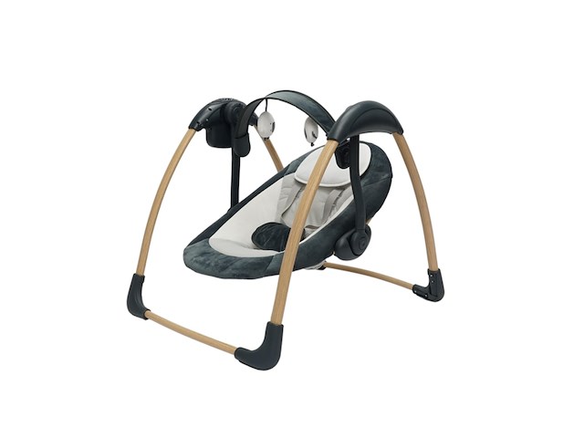 Bo jungle dolphy portable swing (0- 9kg) schommelstoel grijs - afbeelding 1 van  6