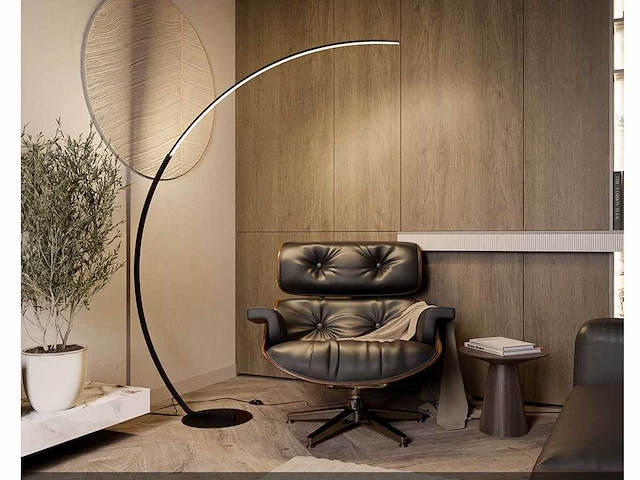 Bo led design vloer lamp zwart - afbeelding 2 van  9
