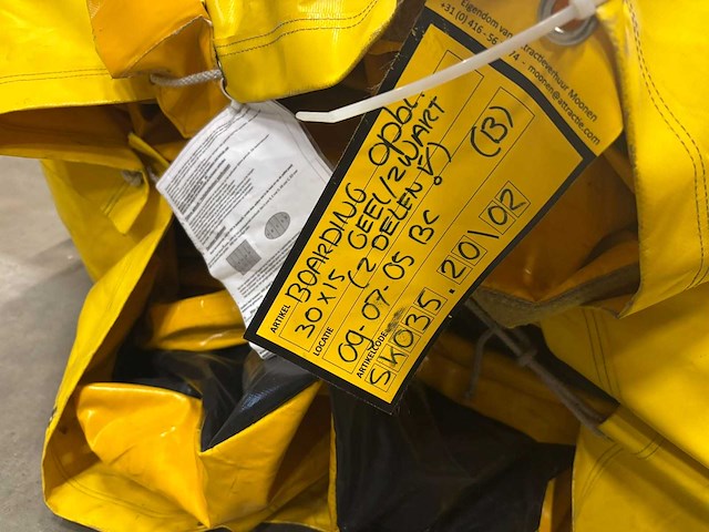 Boarding zwart/geel (2 delen) - afbeelding 2 van  12