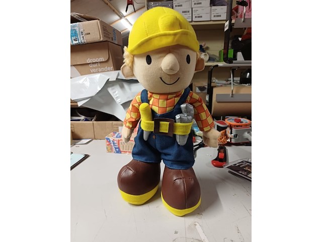 Bob de bouwer knuffel 40 cm 1x in ds x - afbeelding 7 van  7