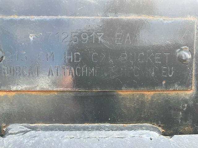 Bobcat 213 cm hd c/l schepbak - afbeelding 9 van  9
