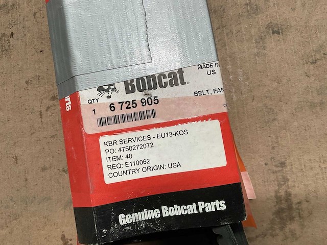 Bobcat 6725905 drive belt (3x) - afbeelding 2 van  3
