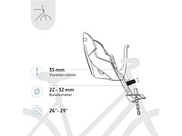 Bobike exclusive evolve mini voorste kinderzitje voor de fiets groen - afbeelding 3 van  6