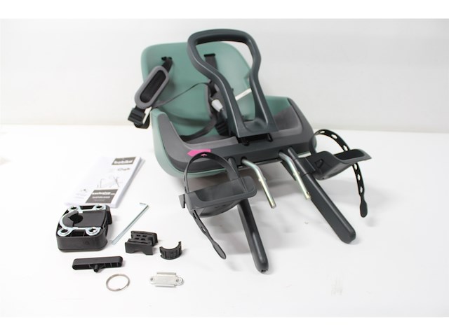 Bobike exclusive evolve mini voorste kinderzitje voor de fiets groen - afbeelding 5 van  6