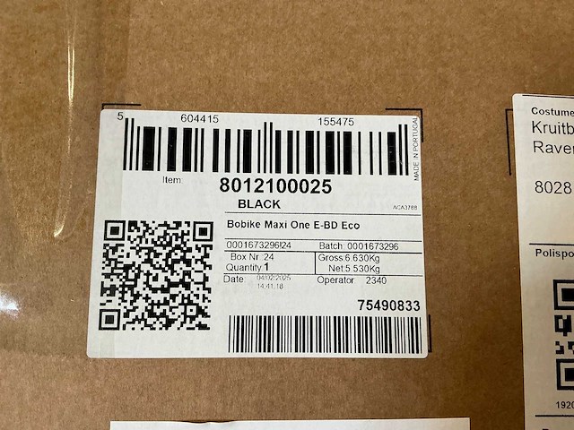 Bobike maxi one e-bd eco achterzitje (2x) - afbeelding 3 van  3