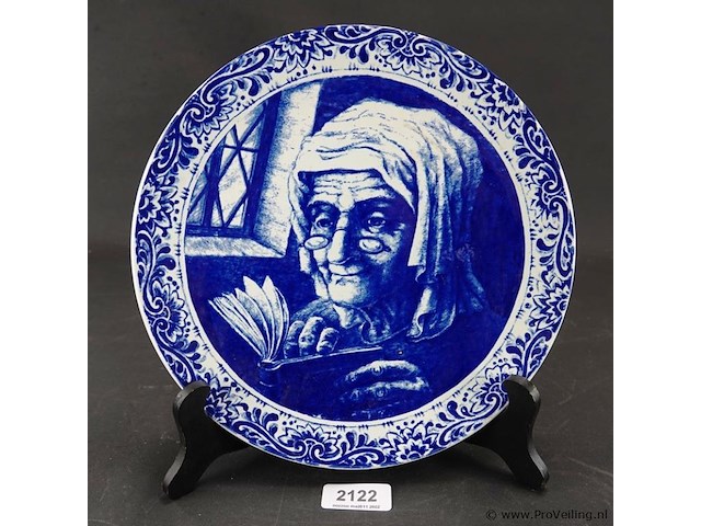 Boch frères keramis la louvière belgië sierbord - afbeelding 1 van  5