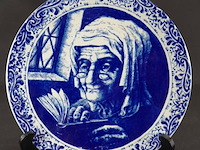 Boch frères keramis la louvière belgië sierbord - afbeelding 2 van  5