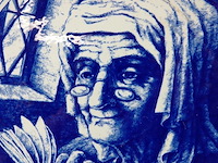 Boch frères keramis la louvière belgië sierbord - afbeelding 3 van  5