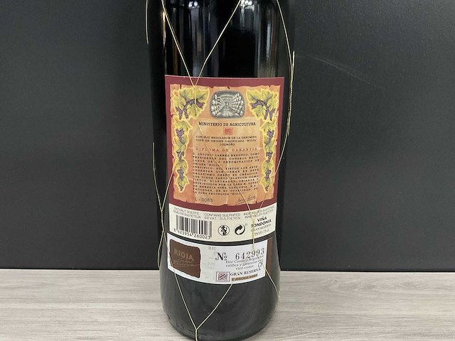 Bodega lopez de heredia vina tondonia tinto 'gran reserva' 2001 - afbeelding 4 van  4