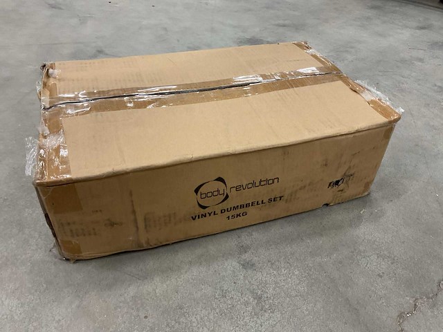 Body evolution vinyl 15kg dumbbell set - afbeelding 2 van  3