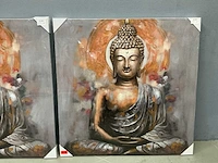 Boeddha schilderijen (2x) - afbeelding 5 van  6