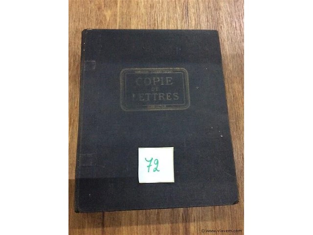 Boek copie de lettre 1809. - afbeelding 1 van  4