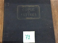 Boek copie de lettre 1809. - afbeelding 1 van  4