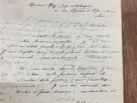 Boek copie de lettre 1809. - afbeelding 3 van  4