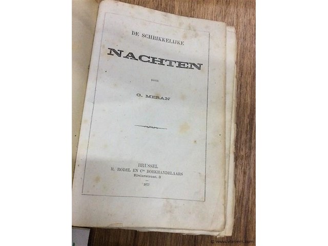 Boek de schrikkelijke nachten 1877. - afbeelding 2 van  3