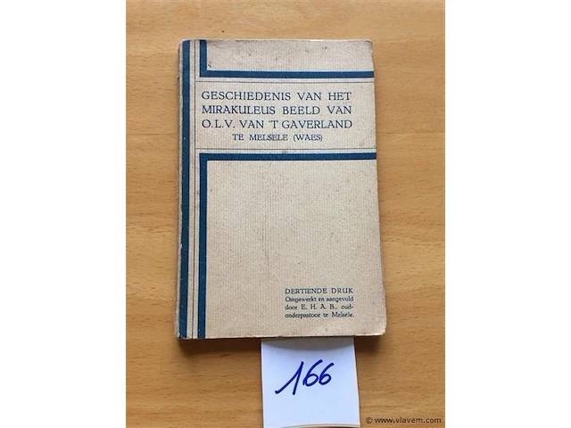Boek : geschiedenis olv van 't gaverland - afbeelding 1 van  3