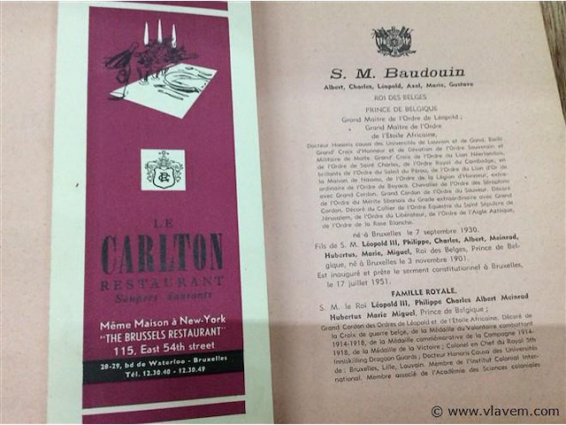 Boek high life de belgique 1958. - afbeelding 2 van  4