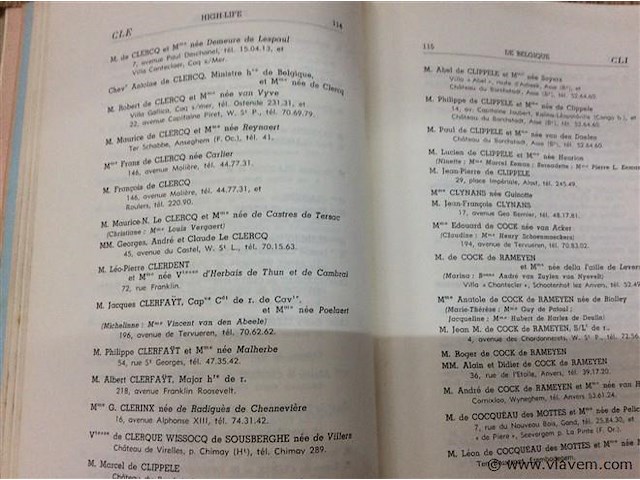 Boek high life de belgique 1958. - afbeelding 3 van  4
