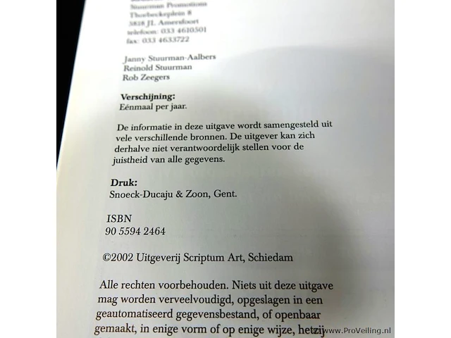 Boek kunst- en antiekveiling 2002 - deel 27, een jaaroverzicht van veilingopbrengsten van kunst en antiek - afbeelding 2 van  6