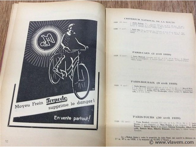 Boek le cyclisme 1939 - 1940.. - afbeelding 3 van  4