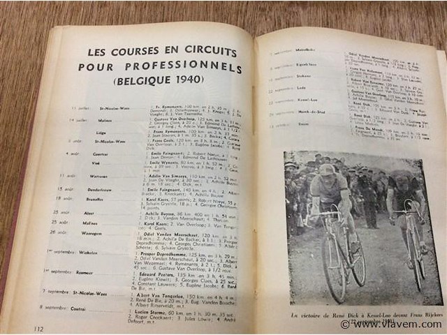 Boek le cyclisme 1939 - 1940.. - afbeelding 4 van  4