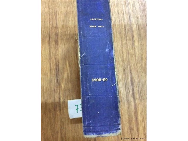 Boek lecture pour tous 1908. - afbeelding 1 van  4