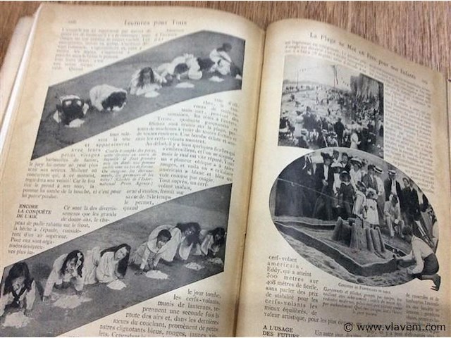 Boek lecture pour tous 1908. - afbeelding 4 van  4