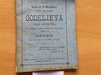 Boek : leven en marteldood der heilige godelieva 1883.