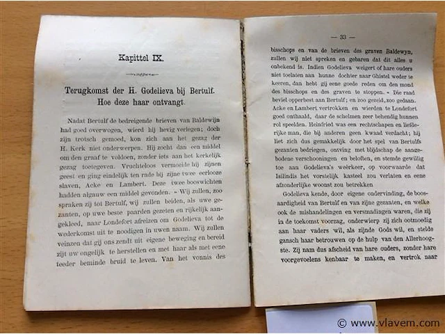 Boek : leven en marteldood der heilige godelieva 1883. - afbeelding 3 van  3