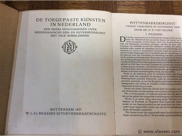 Boek : pottenbakkerskunst 1927 - afbeelding 2 van  5
