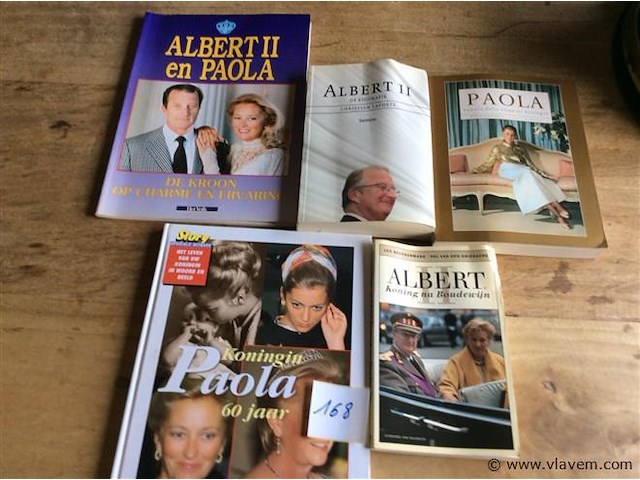 Boek : prins albert & prinses paola divers + foto - afbeelding 1 van  3