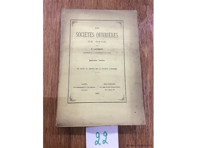 Boek sociétés ouvrières - afbeelding 1 van  2
