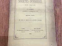 Boek sociétés ouvrières - afbeelding 1 van  2