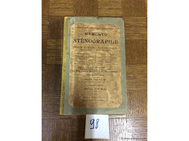 Boek : sténographie - afbeelding 1 van  3