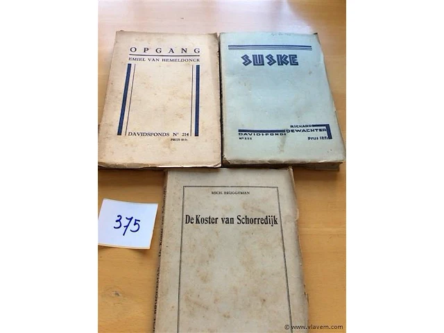 Boeken 3st vlaamse schrijvers - afbeelding 1 van  2