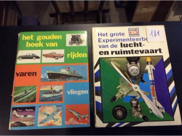 Boeken: rijden - varen - vliegen 2stuks - afbeelding 1 van  5