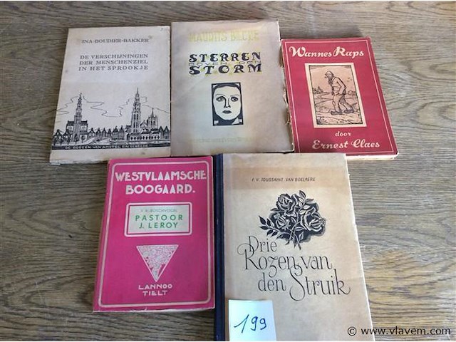 Boeken vlaamse schrijvers divers 5stuks - afbeelding 1 van  1