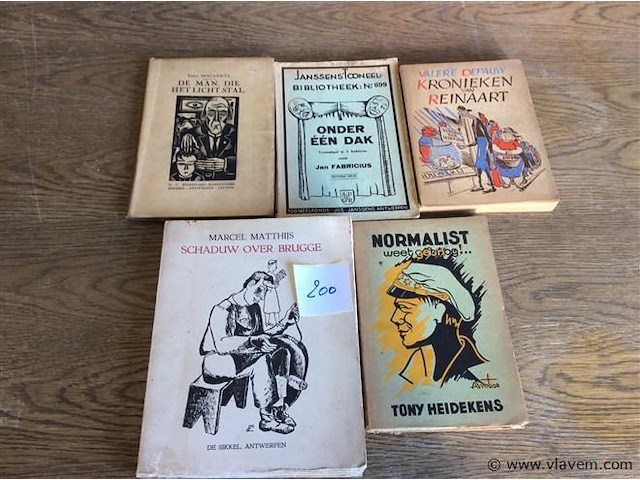 Boeken vlaamse schrijvers divers 5stuks - afbeelding 1 van  3