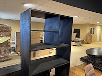 Boekenkast, label51, santos, zwart - afbeelding 2 van  5