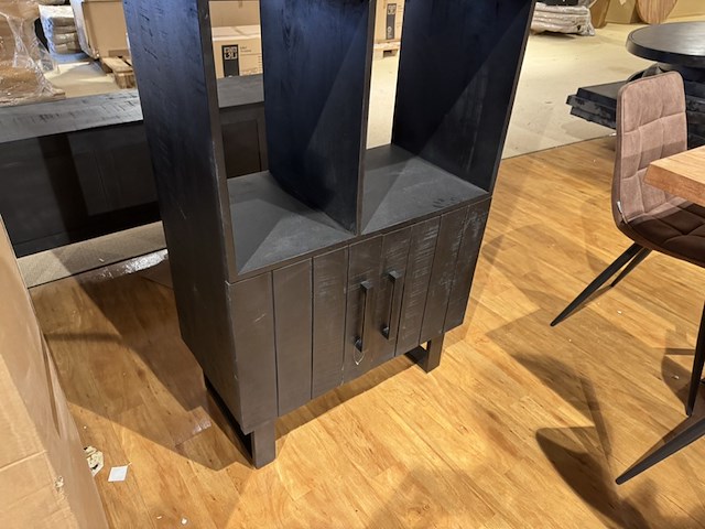 Boekenkast, label51, santos, zwart - afbeelding 3 van  5