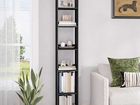 Boekenkast met 6 vakken hzuaneri, zwart - afbeelding 1 van  2