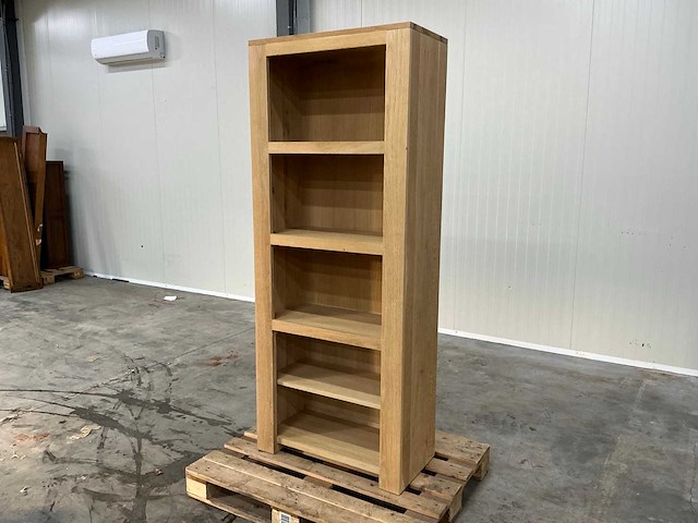 Boekenkast of displaykast 200x80,5x40,5cm - afbeelding 1 van  3