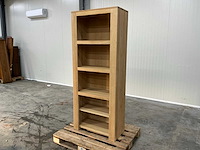 Boekenkast of displaykast 200x80,5x40,5cm - afbeelding 1 van  3