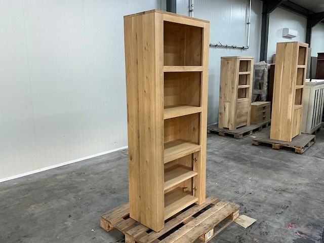 Boekenkast of displaykast 200x80,5x40,5cm - afbeelding 2 van  3