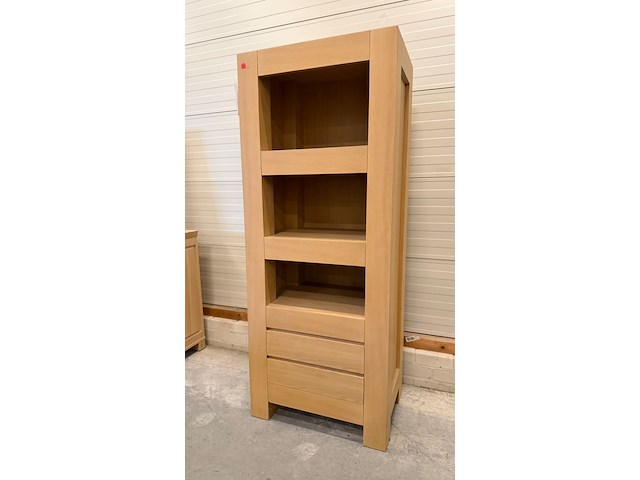 Boekenkast, whitewash, 180x70x40 cm - afbeelding 1 van  3